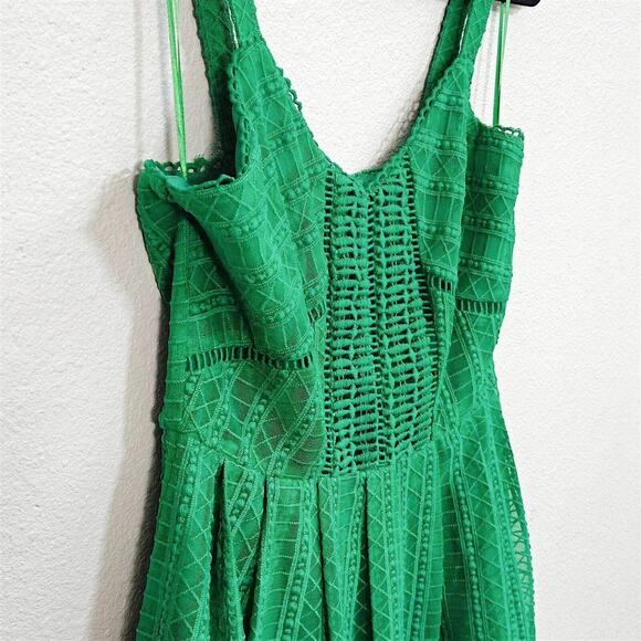 Anthropologie Greylin Women’s Dress Cottagecore Romantic Fit & Flare Green Sz S - Picture 4 of 11